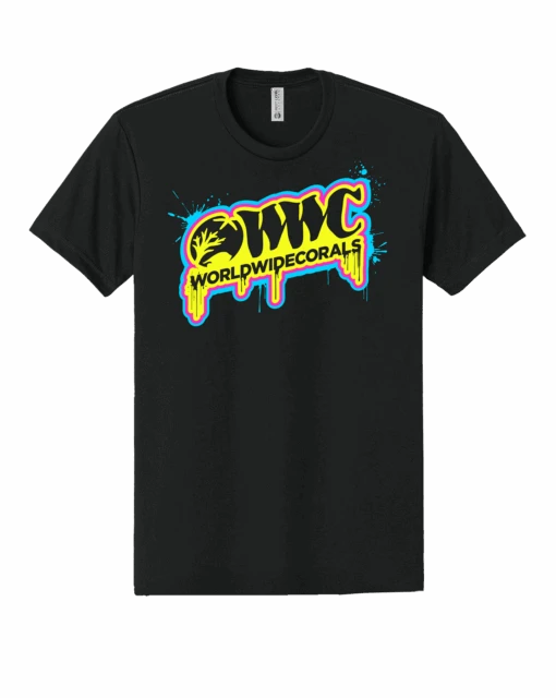 UV Ink WWC Yellow Paint Drip T-Shirt