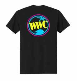 UV Ink WWC Neon Triple Patch T-Shirt - Black